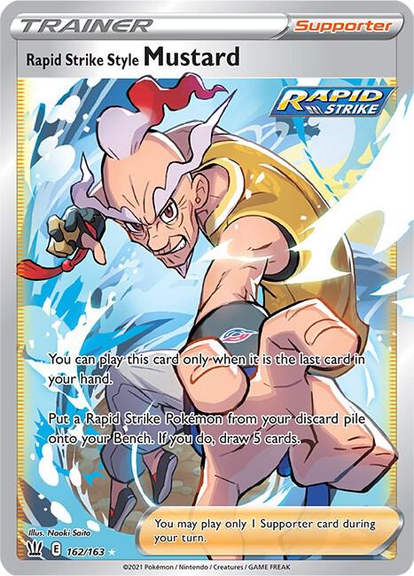 Rapid Strike Style Mustard 162/163 (SWSH05: Battle Styles)  - Holofoil