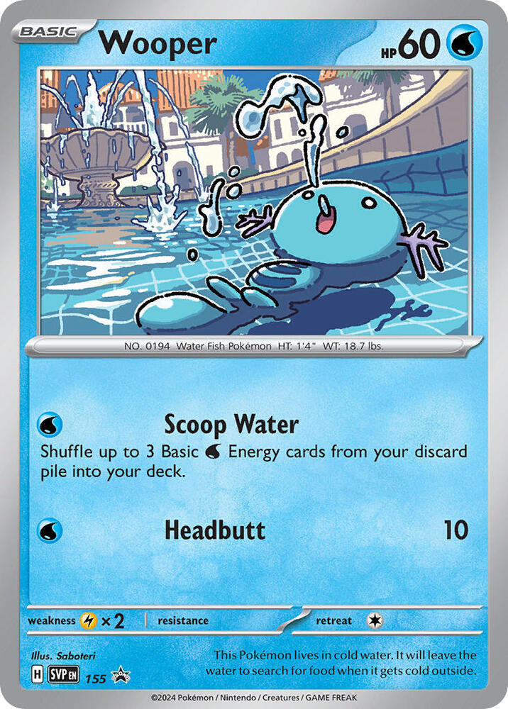 Wooper 155 (SV: Scarlet & Violet Promo Cards)  - Holofoil