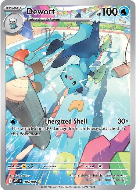 Dewott 106/086 (SV: White Flare)  - Holofoil