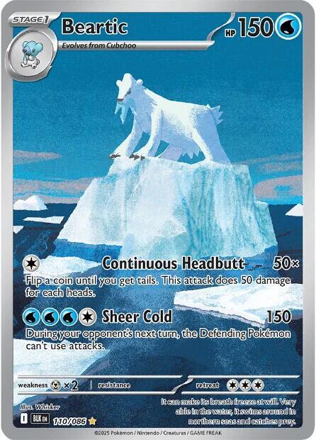 Beartic 110/086 (SV: Black Bolt)  - Holofoil