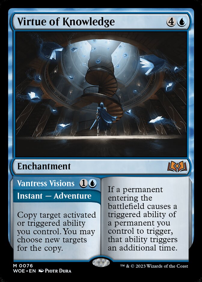 Virtue of Knowledge // Vantress Visions 76 (Wilds of Eldraine) 