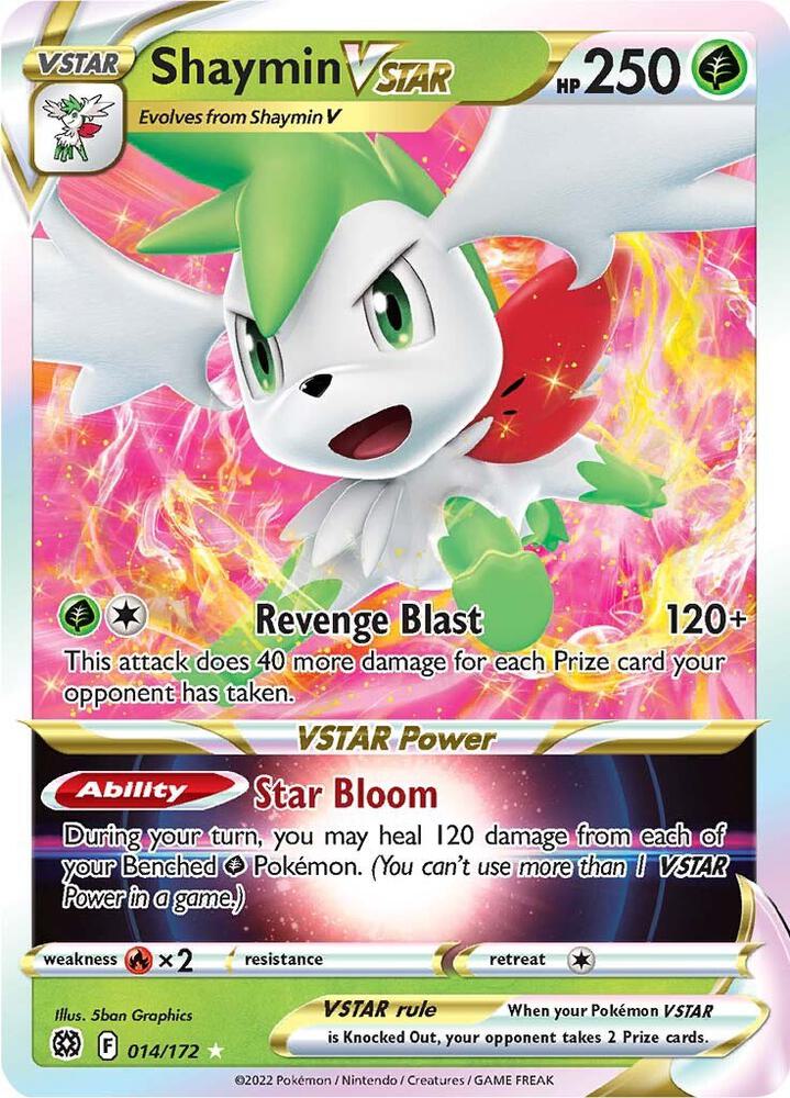Shaymin VSTAR 014/172 (SWSH09: Brilliant Stars)  - Holofoil
