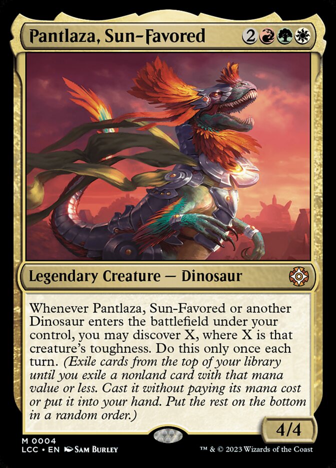 Pantlaza, Sun-Favored 4 (Commander: The Lost Caverns of Ixalan)  - Foil