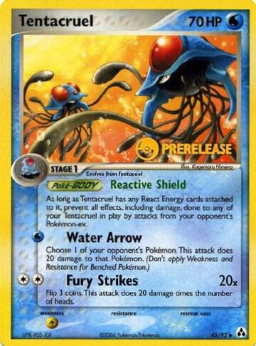 Tentacruel Prerelease 45/92 (Nintendo Promos) 