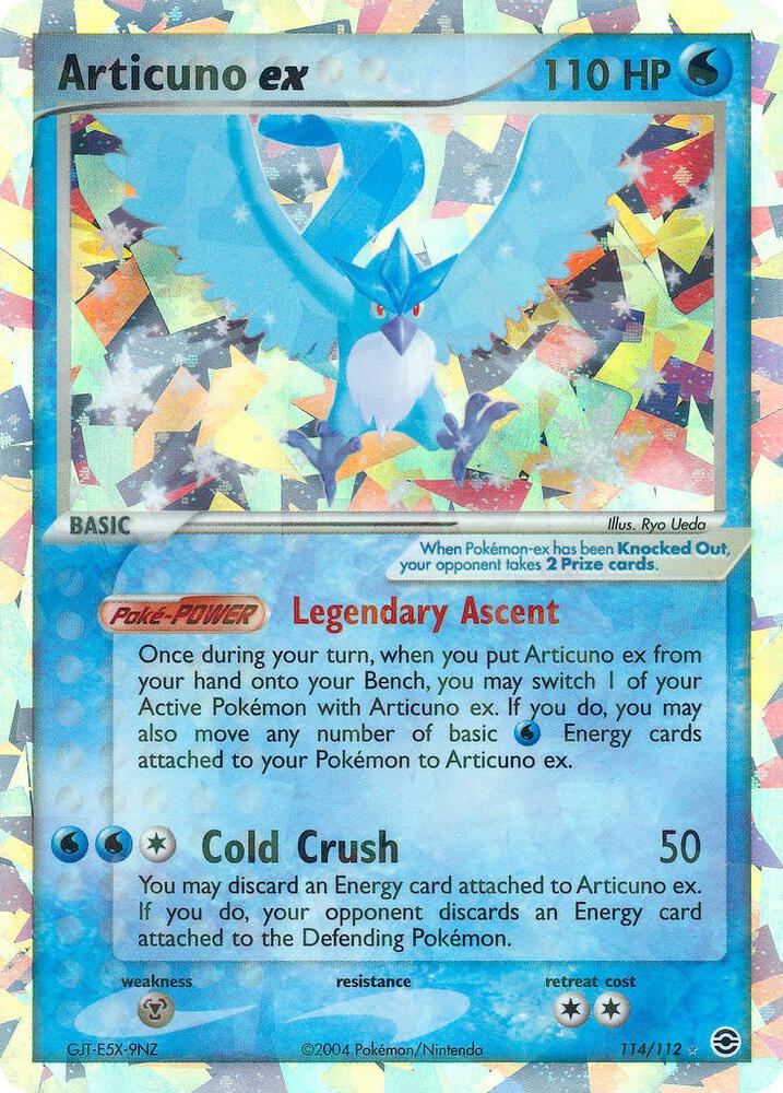 Articuno ex 114/112 (FireRed & LeafGreen)  - Holofoil
