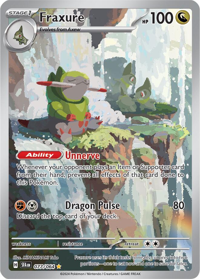 Fraxure 077/064 (SV: Shrouded Fable)  - Holofoil