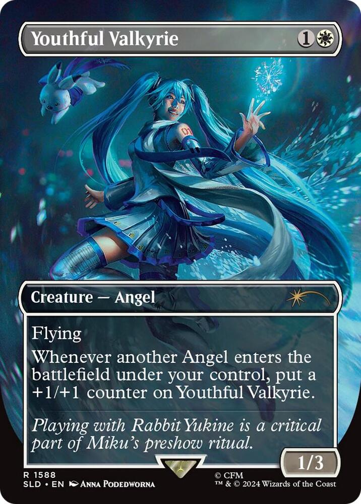 Youthful Valkyrie 1588 (Secret Lair Drop Series)  - Borderless
