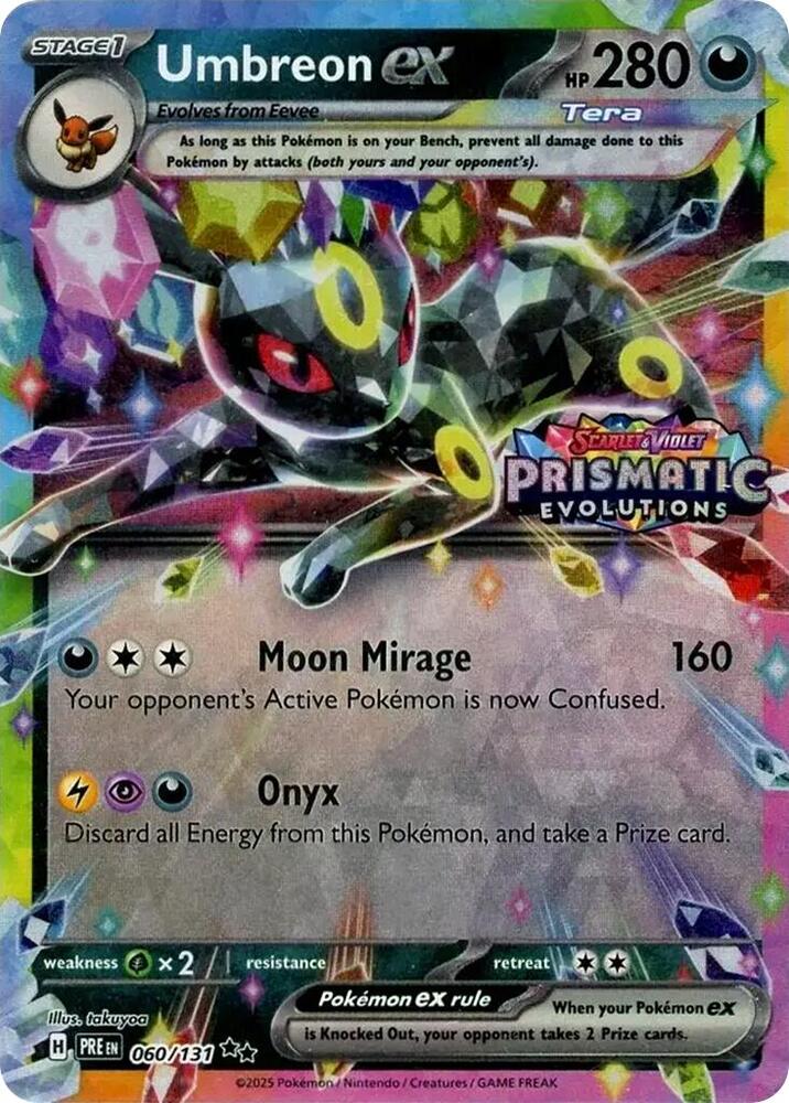 Umbreon ex Prismatic Evolutions Stamp 060/131 (Miscellaneous Cards & Products)  - Holofoil