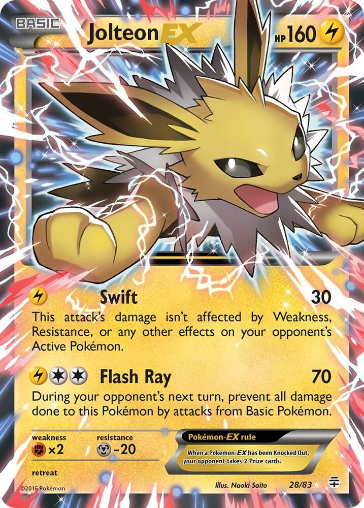 Jolteon EX 28/83 (Generations)  - Holofoil
