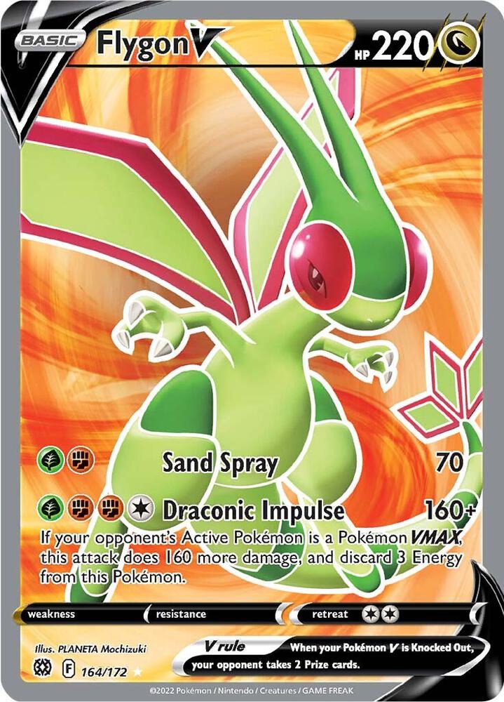 Flygon V 164/172 (SWSH09: Brilliant Stars)  - Holofoil