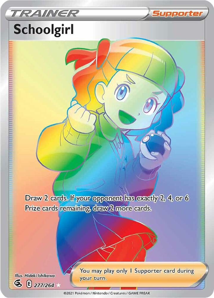 Schoolgirl Secret 277/264 (SWSH08: Fusion Strike)  - Holofoil