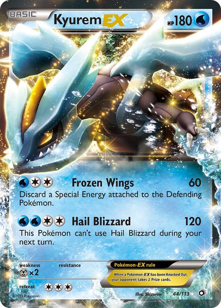 Kyurem EX 44/113 (Legendary Treasures)  - Holofoil