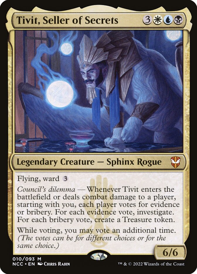 Tivit, Seller of Secrets 10 (Commander: Streets of New Capenna) 