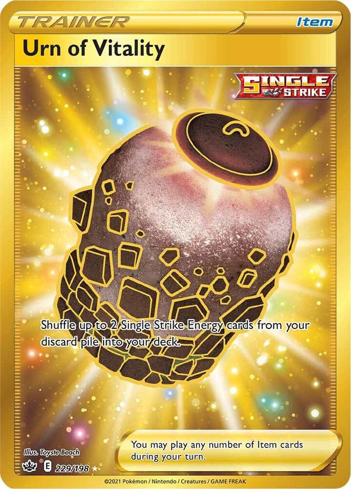 Urn of Vitality Secret 229/198 (SWSH06: Chilling Reign)  - Holofoil