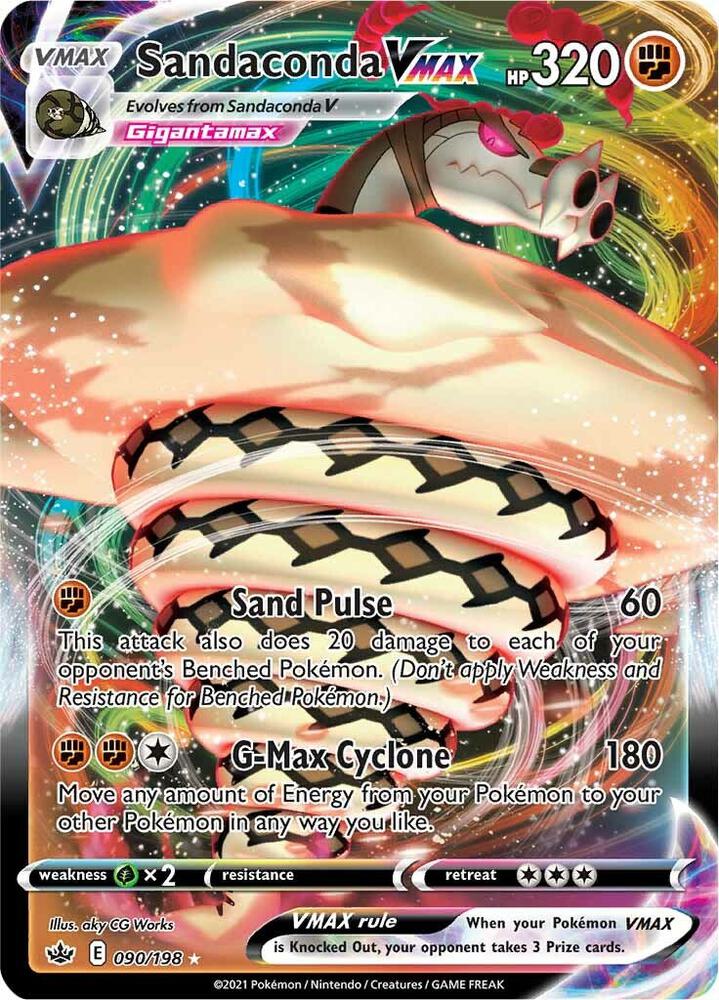 Sandaconda VMAX 090/198 (SWSH06: Chilling Reign)  - Holofoil