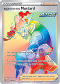 Rapid Strike Style Mustard Secret 176/163 (SWSH05: Battle Styles)  - Holofoil