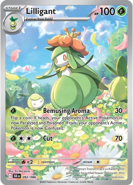 Lilligant 092/086 (SV: Black Bolt)  - Holofoil