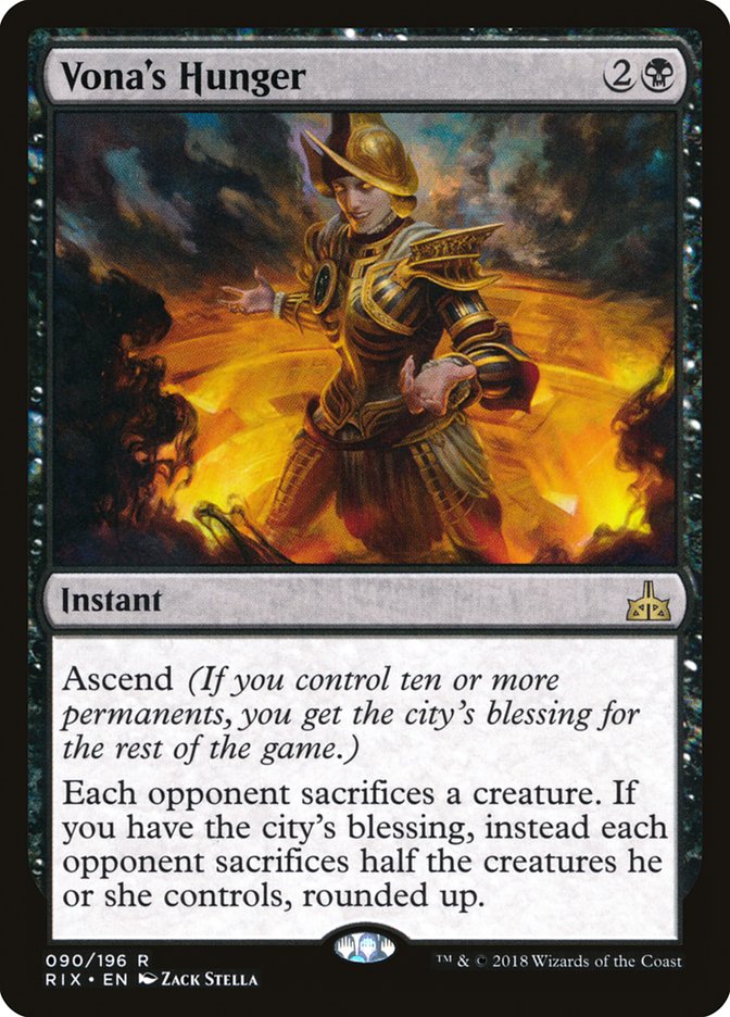 Vona's Hunger 90/196 (Rivals of Ixalan)  - Foil