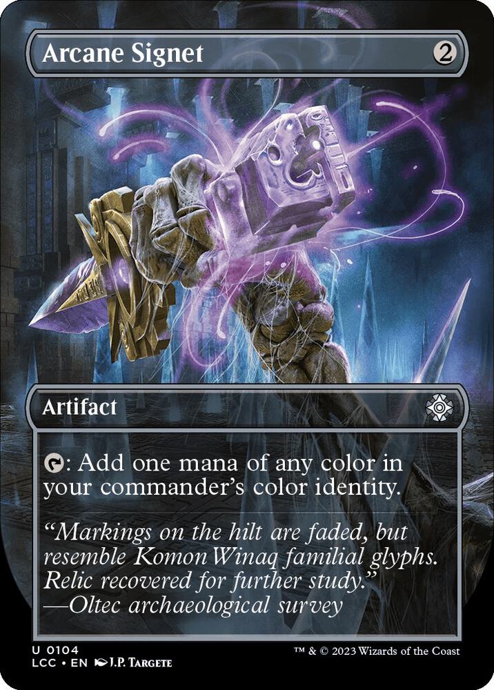 Arcane Signet 104/370 (Commander: The Lost Caverns of Ixalan)  - Borderless