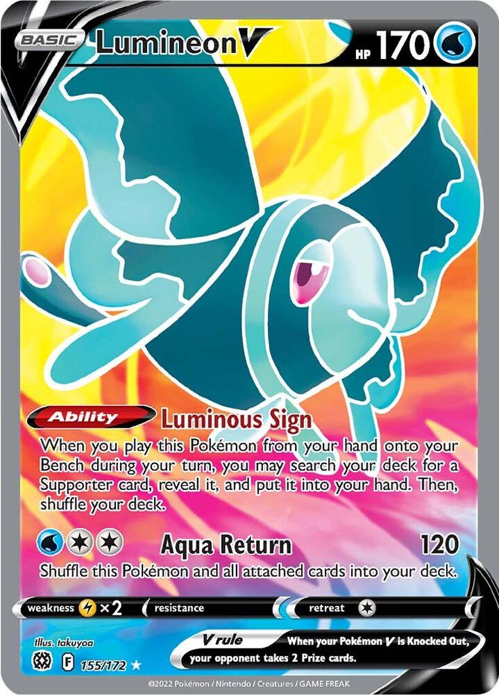 Lumineon V 155/172 (SWSH09: Brilliant Stars)  - Holofoil