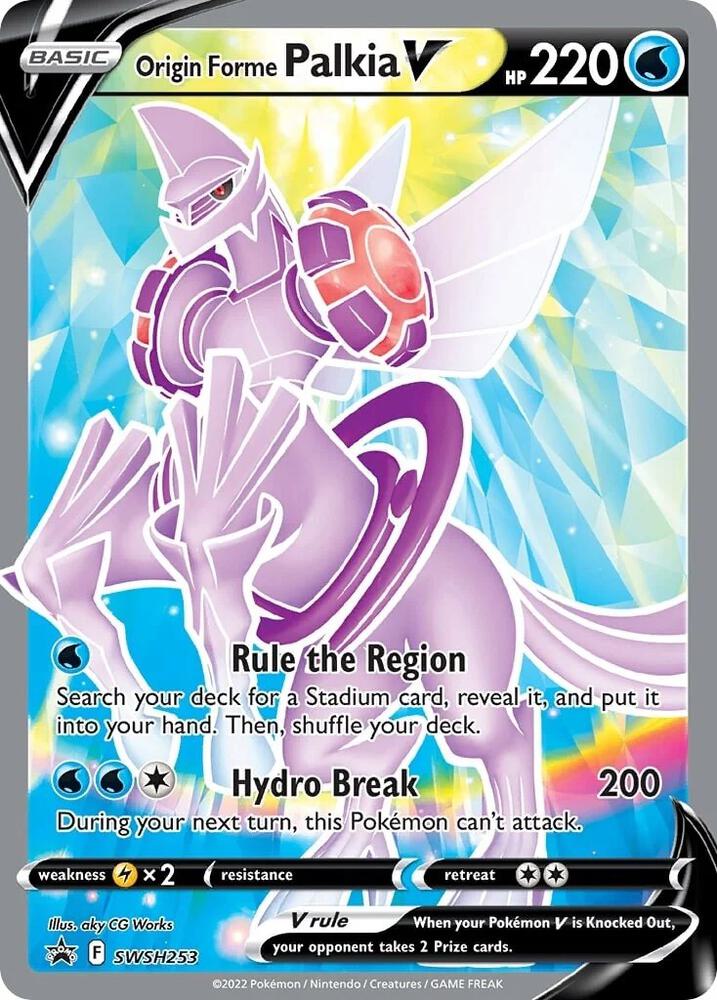 Origin Forme Palkia V SWSH253 (SWSH: Sword & Shield Promo Cards)  - Holofoil