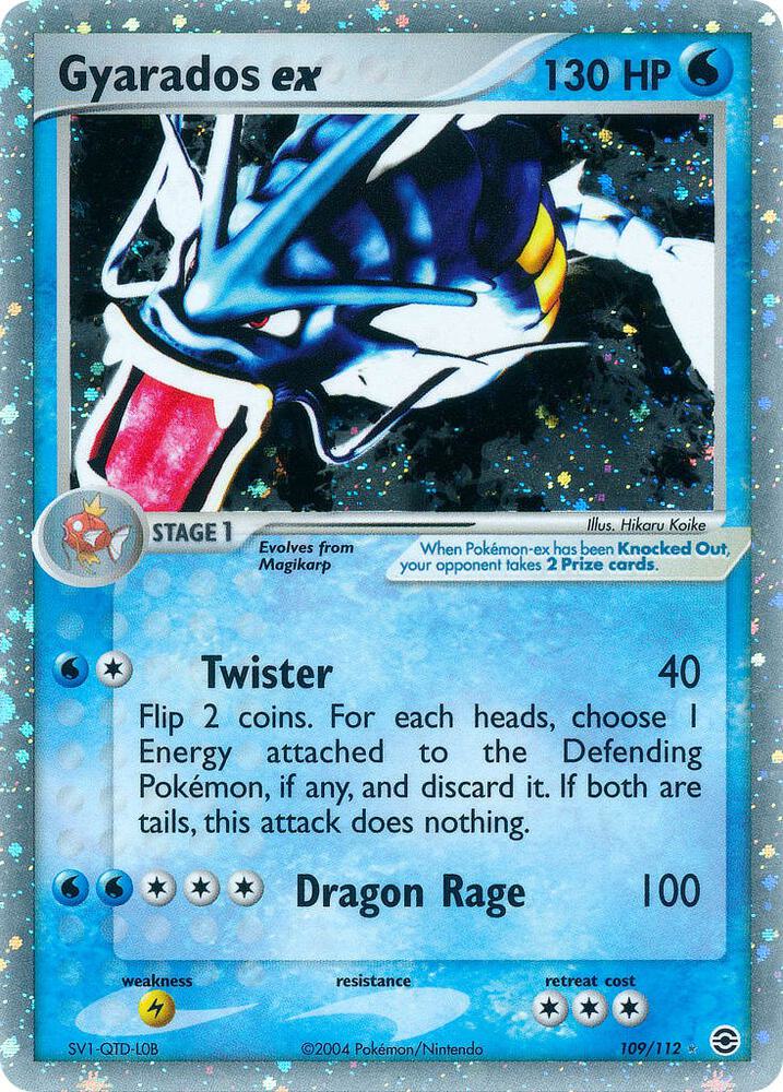 Gyarados ex 109/112 (FireRed & LeafGreen)  - Holofoil