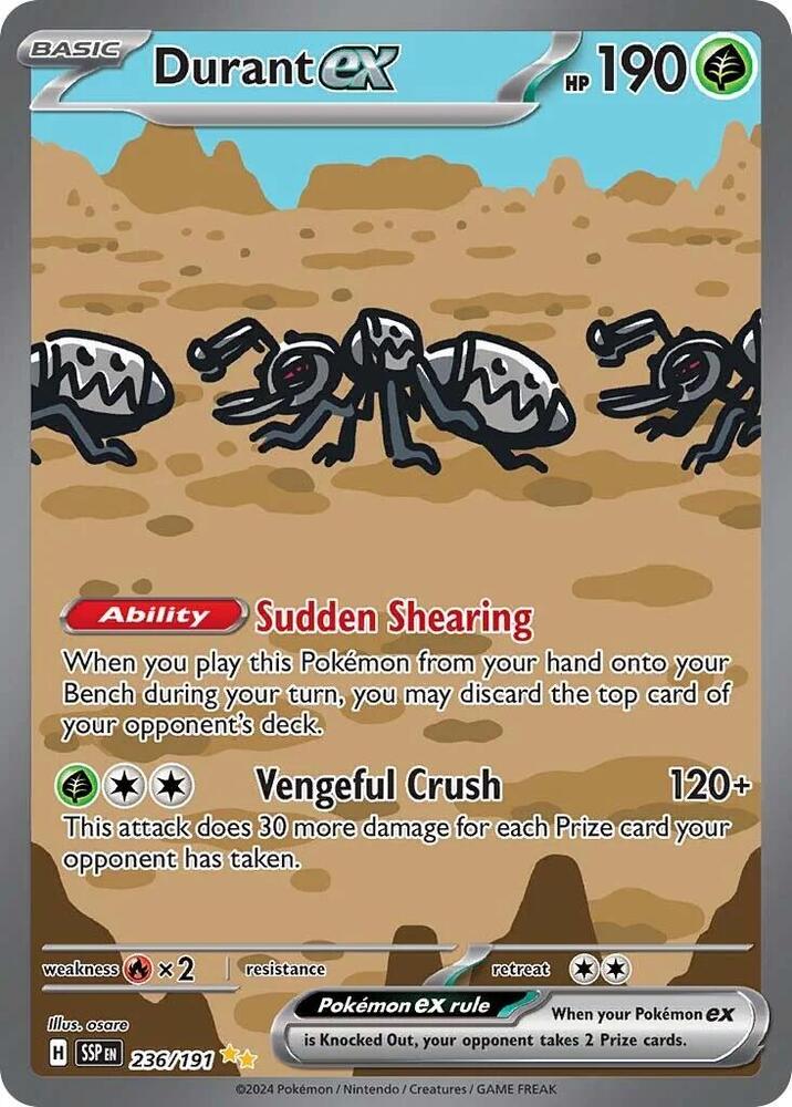 Durant ex 236/191 (SV08: Surging Sparks)  - Holofoil