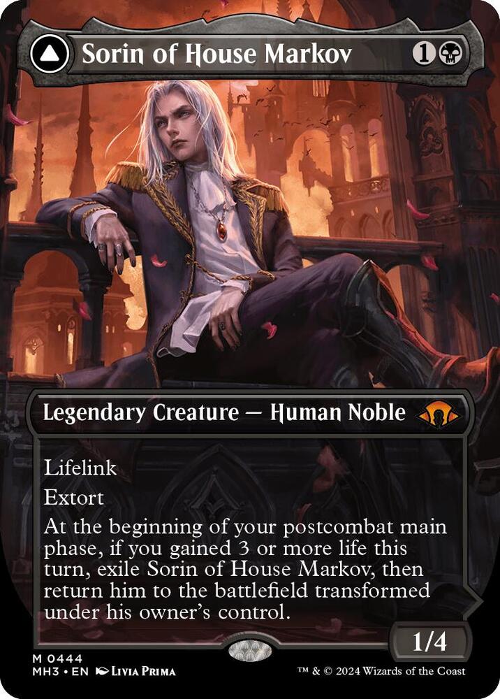 Sorin of House Markov // Sorin, Ravenous Neonate 444/319 (Modern Horizons 3)  - Borderless