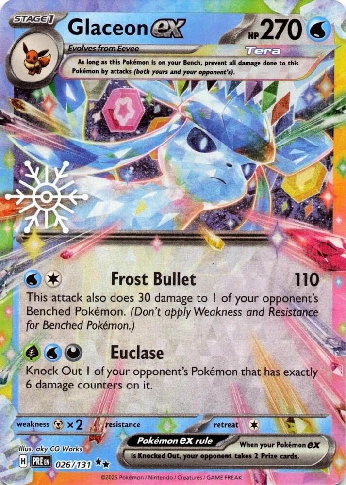 Glaceon ex Holiday Calendar 026/131 (Miscellaneous Cards & Products)  - Holofoil
