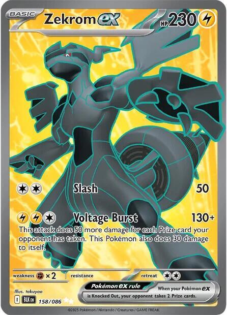 Zekrom ex 158/086 (SV: Black Bolt)  - Holofoil