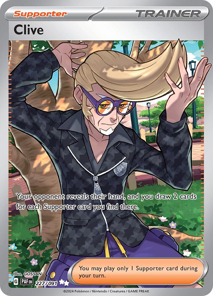 Clive 227/091 (SV: Paldean Fates)  - Holofoil