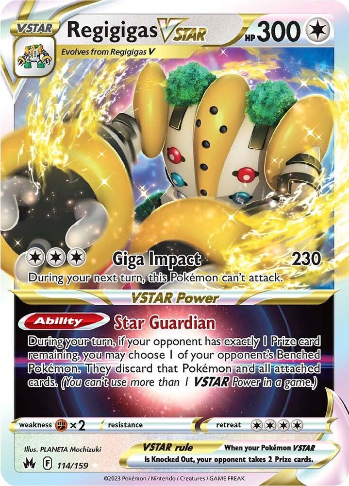Regigigas VSTAR 114/159 (SWSH: Crown Zenith)  - Holofoil