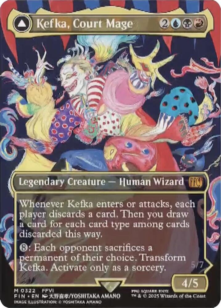 Kefka, Court Mage // Kefka, Ruler of Ruin 322 (FINAL FANTASY)  - Borderless